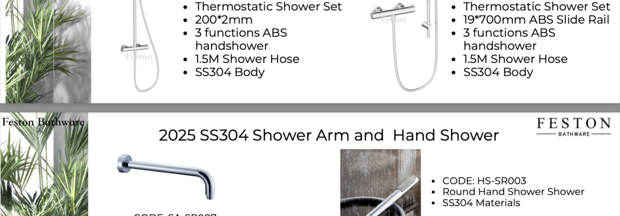 SS304 Shower Set 1210x423 - SS304-SS316-Lead Free Product